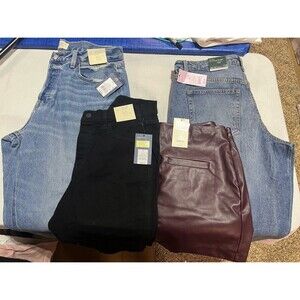 Women's bundle of jeans, capris and skirt size 12
